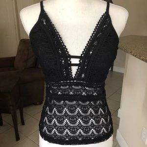 BECCA crochet tankini top